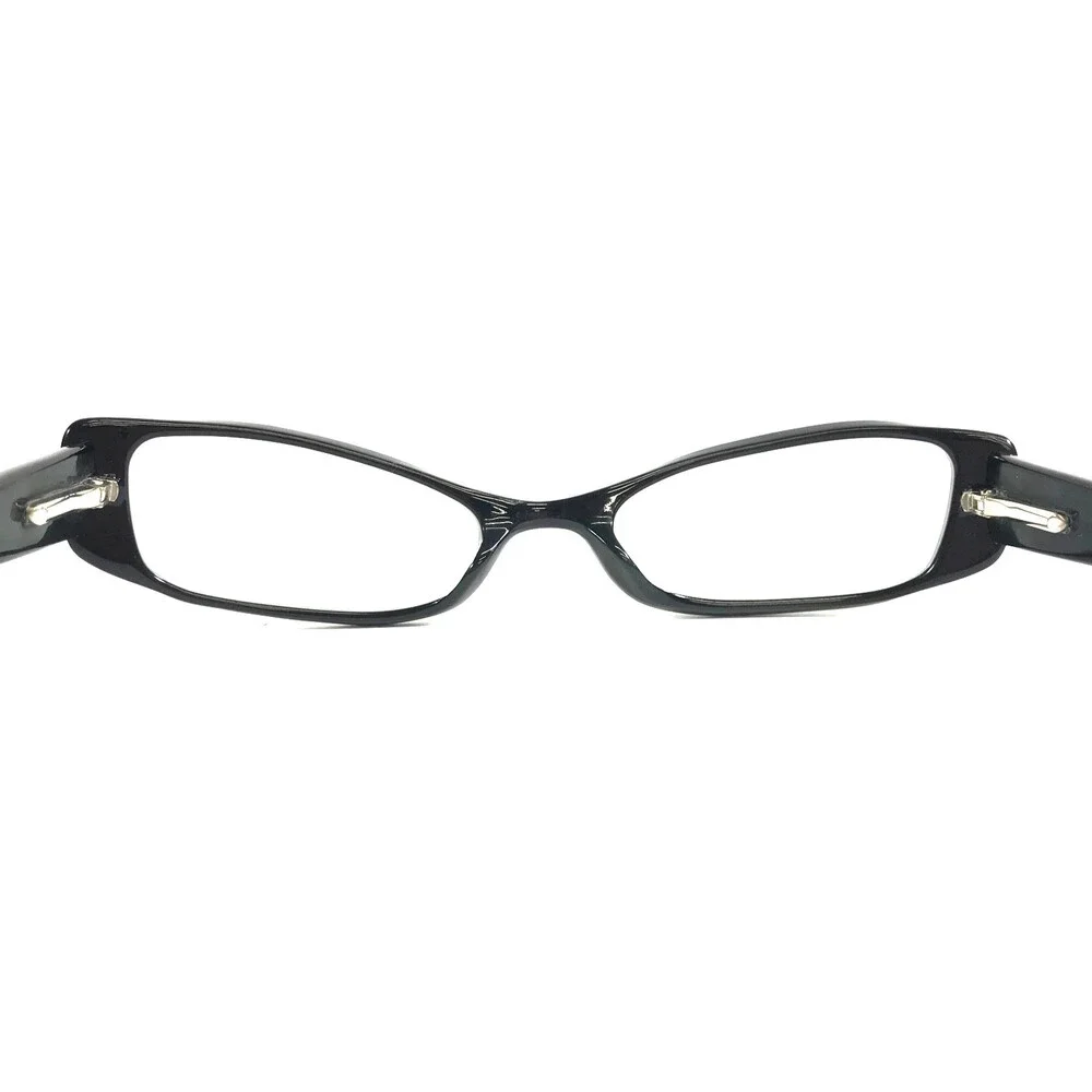 See Eyeglasses Frames 1013 Polished Black Cat Eye Crystals Rhinestones 48-19-140